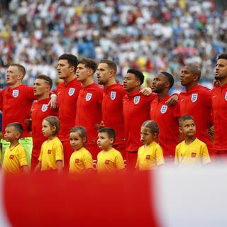 L'équipe d'Angleterre affronte la Croatie en demi-finale de la Coupe du monde de football 2018. [AP/Keystone - Matthias Schrader]
