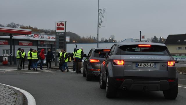 Le mouvement des "gilets jaunes" a aussi touché la Suisse. [RTS - Gaël Klein]