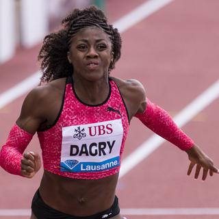 La sprinteuse suisse Samantha Dagry. [Keystone - Martial Trezzini]