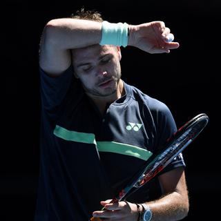 Stan Wawrinka lors de l'Australian Open à Melbourne le 16 janvier 2018. [EPA/Keystone - Lukas Coch]