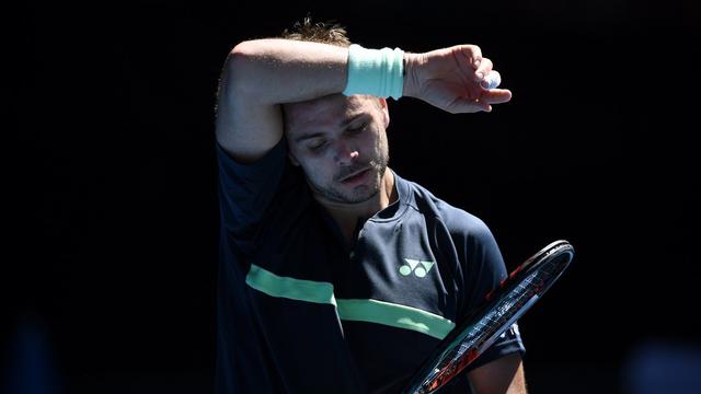 Stan Wawrinka lors de l'Australian Open à Melbourne le 16 janvier 2018. [EPA/Keystone - Lukas Coch]