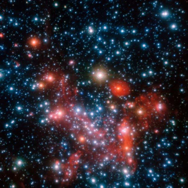 Les parties centrales de notre galaxie, la Voie Lactée. [ESO - S. Gillessen et al.]