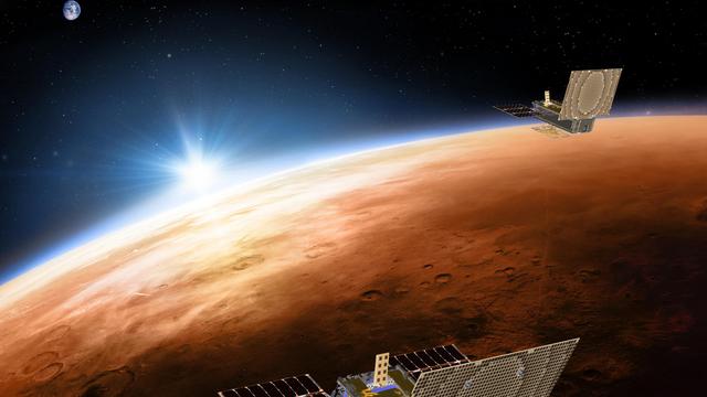 La sonde InSight devrait atterrir sur Mars le 26 novembre. [JPL-Caltech via AP/Keystpone - NASA]