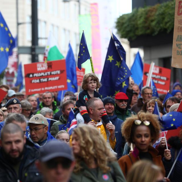 Nouvelles manifestations anti-Brexit dimanche 23 septembre. [Reuters - Hannah McKay]