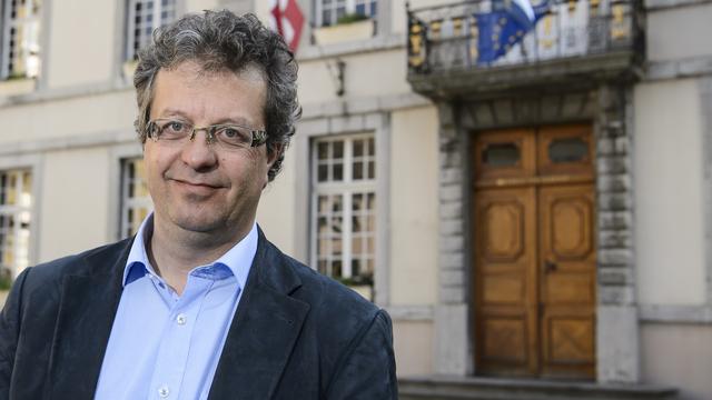 Jérôme Christen, conseiller municipal Vevey Libre. [Keystone - Jean-Christophe Bott]