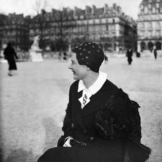 Portrait de la femme de lettres française Marguerite Yourcenar (1903-1987), à Paris. [AFP - Collection Roger-Viollet]