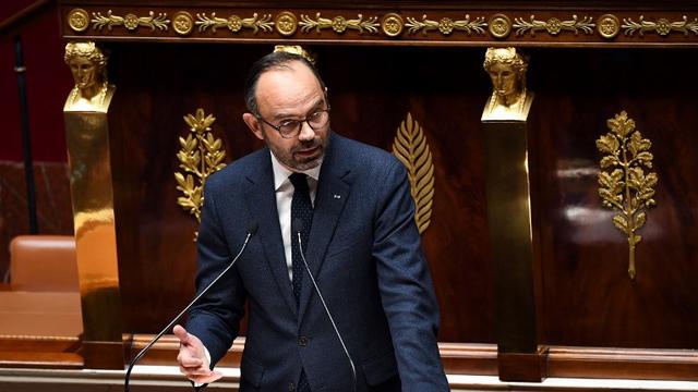 Le Premier ministre français Edouard Philippe devant l'Assemblée Nationale le 5 décembre. [AFP - Alain Jocard]