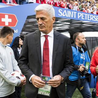 Vladimir Petkovic a du subir certaines critiques sévères après la défaite de la Suisse. [Keystone - Laurent Gilliéron]