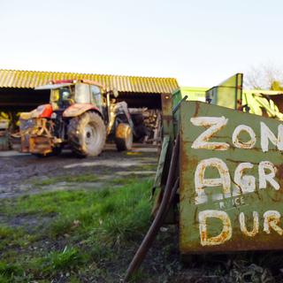Le projet contesté de construction d'un aéroport à Notre-Dame-des-Landes (Loire-Atlantique) menace d'expulsion plusieurs agriculteurs. [AFP - Loic Venance]