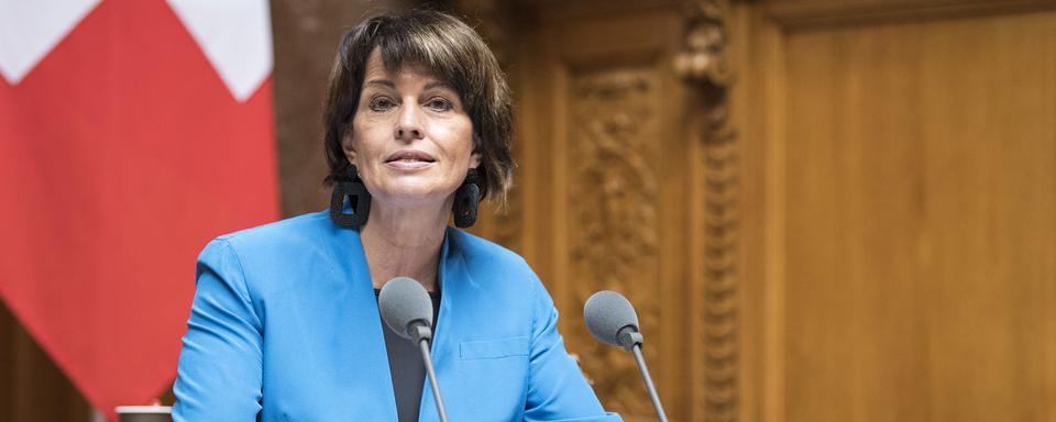 La conseillère fédérale Doris Leuthard. [Keystone - Peter Schneider]