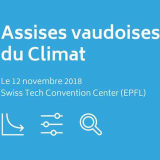 L'affiche des Assises vaudoises du Climat, 12 novembre 2018. [vd.ch/themes/environnement/climat/assises-vaudoises-du-climat/]