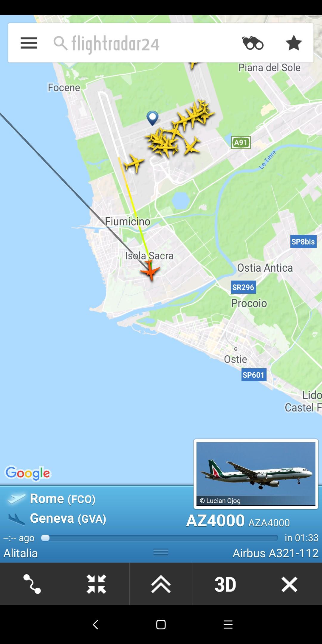 Capture d'écran issue de flightradar24. [DR]