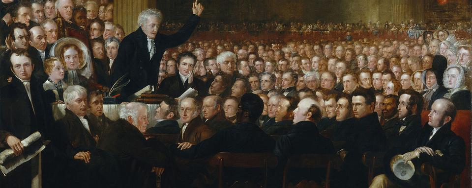 "The Anti-Slavery Society Convention, 1840" (Convention abolitionniste,  1840, Grande-Bretagne), par Benjamin Haydon