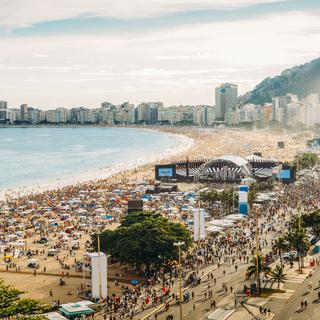 La plage de Copacabana à Rio de Janeiro, au Brésil. [Fotolia - Alexandre Rotenberg]