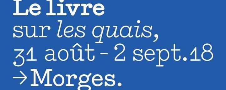 Visuel de la 9e édition du Livre sur les Quais à Morges. [facebook.com/Livresurlesquais/]