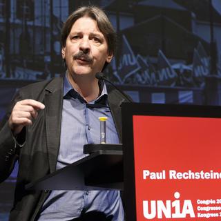 Paul Rechsteiner, président de l'Union syndicale suisse. [Keystone - Salvatore Di Nolfi]