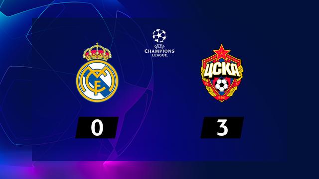 6e journée, Real Madrid - CSKA Moscou (0-3): le résumé de la rencontre