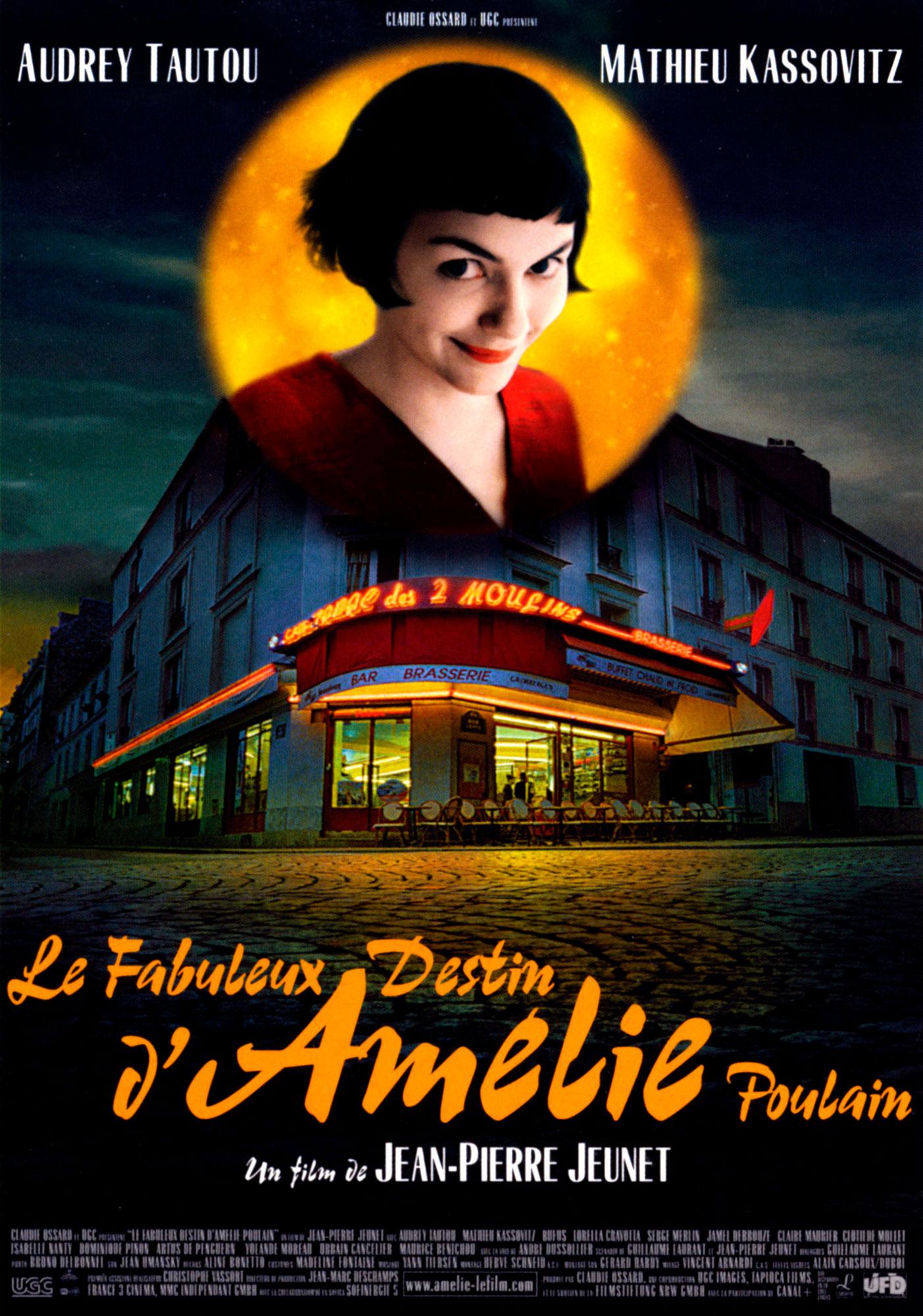 L'affiche du film "Le fabuleux destin d'Amélie Poulain" de Jean-Pierre Jeunet. [AFP - Claudie Ossard Productions / UGC / Collection ChristopheL]