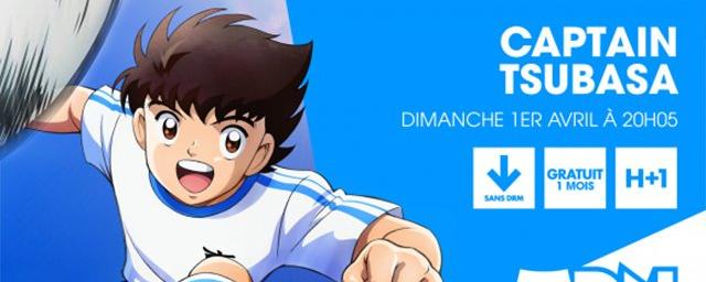 Visuel de promotion pour le retour du manga "Captain Tsubasa" (Olive et Tom). [ADN]