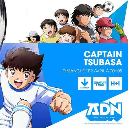 Visuel de promotion pour le retour du manga "Captain Tsubasa" (Olive et Tom). [ADN]