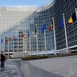 Le siège de la Commission européenne à Bruxelles. [Keystone - AP Photo/Yves Logghe]