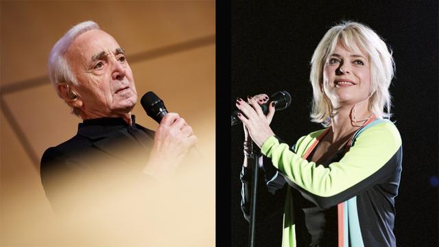 Charles Aznavour et France Gall, décédés en 2018. [Keystone - DR]