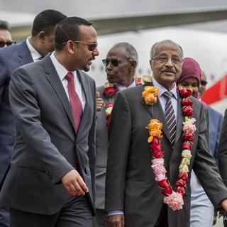 Une délégation d'Erythrée a été accueillie en Ethiopie. [AP Photo/ Keystone - Mulugeta Ayene]