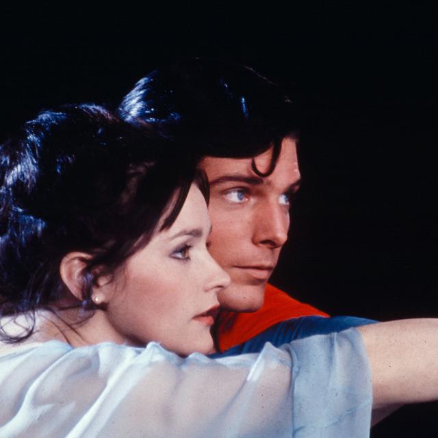Margot Kidder et Christopher Reeve dans une scène du film "Superman" en 1978. [AP TMS DC COMICS - STR]