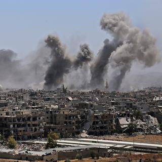 La Syrie confrontée à l'immense défi de la reconstruction après 7 ans de guerre. [AFP - Maher al Mounes]