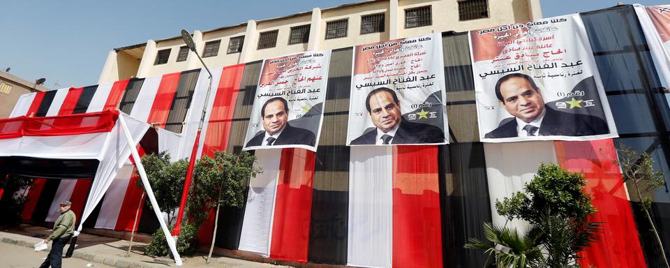 Des affiches du président égyptien Abdel Fattah al-Sissi. [Reuters - Amr Abdallah Dalsh]