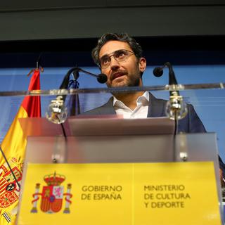 Le ministre espagnol de la Culture et des Sports Maxim Huerta. [Keystone - EPA/Rodrigo Jimenez]