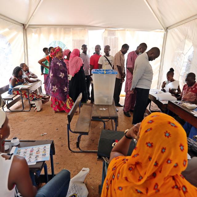 Le premier tour de la présidentielle malienne s'était déroulé le 29 juillet. [EPA/Keystone - Mohamed Messara]