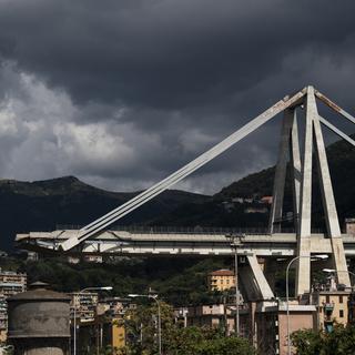 Pont Morandi à Gênes. [Marco Bertorello]
