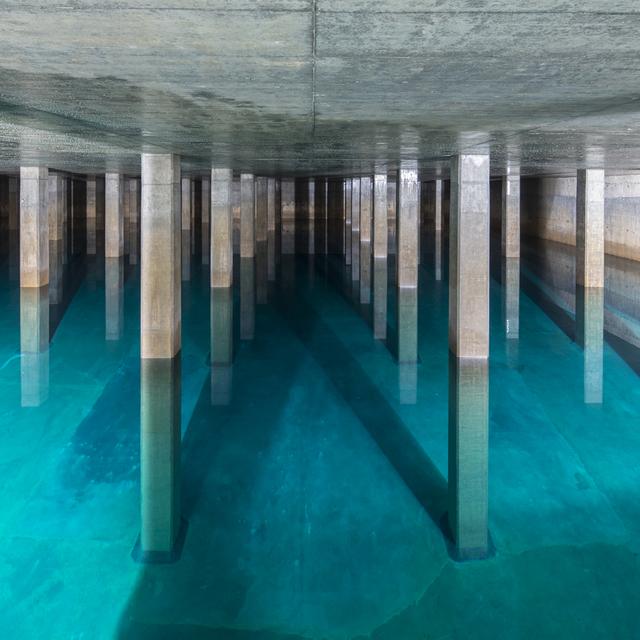 Réservoir d'eau potable de Lyren, à Zurich. [Keystone - Gaëtan Bally]