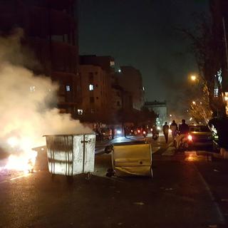 Scènes de violence à Téhéran, en Iran, le 30 décembre dernier. [Reuters]