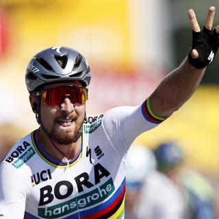 Peter Sagan a remporté la deuxième étape du Tour de France 2018. [Keystone - Yoan Valat]
