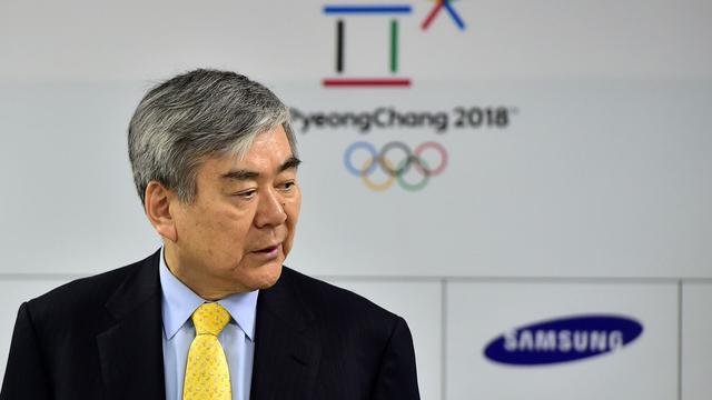 Le président du comité d'organisation des JO de PyeongChang, dont Samsung était l'un des sponsors principaux. [AFP - Jung Yeon-je]