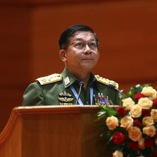 Le chef de l'armée birmane, Min Aung Hlaing, photographié en juillet 2018. [AP/Keystone - Aung Shine Oo]