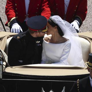 Le Prince Harry et Meghan Markle se sont dit "oui". [Keystone - Yui Mok]