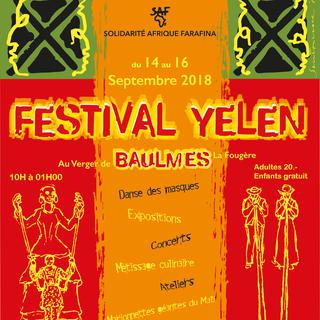 Affiche officielle du festival Yelen qui fait se rencontrer Mali et Suisse. [farafina.ch/yelen-2018 - DR]