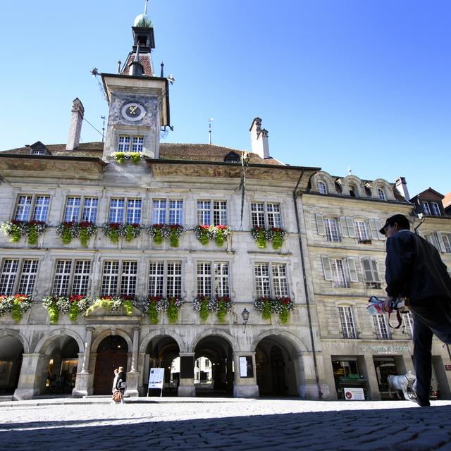 L'Hôtel de Ville, siège des autorités communales lausannoises. [Keystone - Laurent Gillieron]