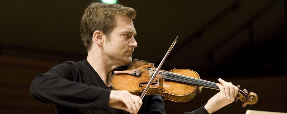 Le violoniste Renaud Capuçon à la salle Pleyel en octobre 2008. [AFP - Fred Toulet]