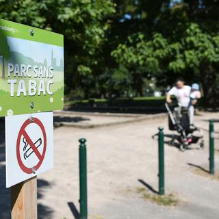 Strasbourg a introduit l'interdiction de fumer dans les espaces verts en juillet. [AFP - Sébastien Bozon]