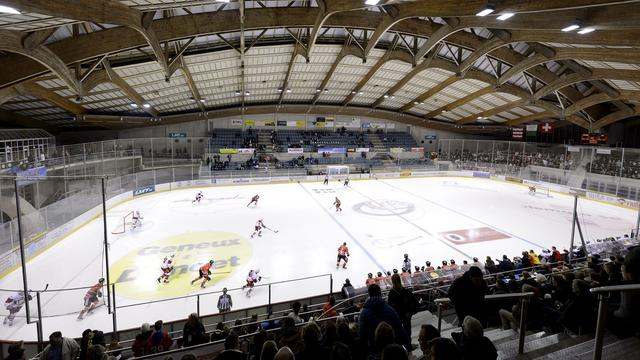 La patinoire des Eaux-Minérales à Morges. [Keystone - Martial Trezzini]