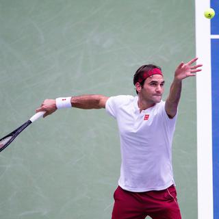 Roger Federer affronte Nick Kyrgios samedi. [EPA/Keystone - Corey Sipkin]