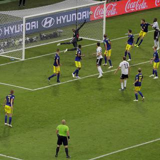 La Suède s’est inclinée dans les arrêts de jeu contre l’Allemagne (1-2) le 23 juin dernier. [Keystone - Sergei Grits - AP Photo]