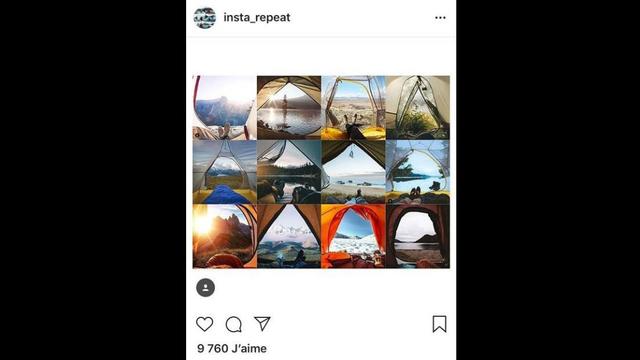 @insta_repeat publie des collections de photos identiques. [@insta_repeat]