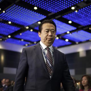 Meng Hongwei, président d'Interpol, photographié ici en juillet 2017. [AP/Keystone - Wong Maye-E]