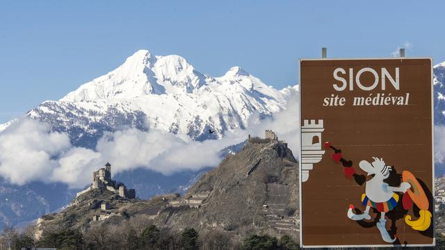 Journée de prévention routière a eu lieu samedi 13 février à Sion. [Keystone - Olivier Maire]