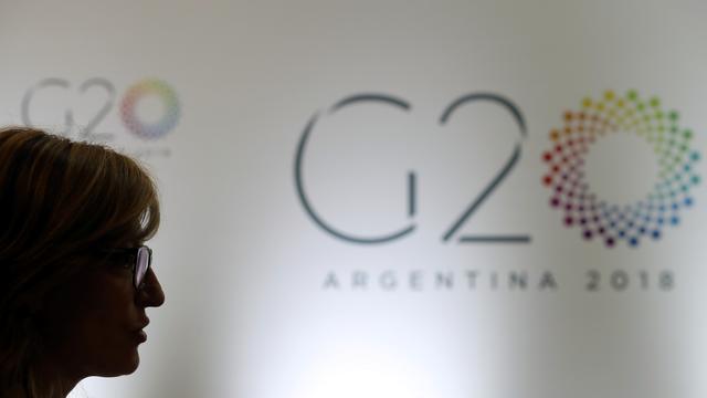 Ekaterina Zaharieva, ministre bulgare des Affaires étrangères, au sommet du G20 à Buenos Aires, le 21 mai 2018.